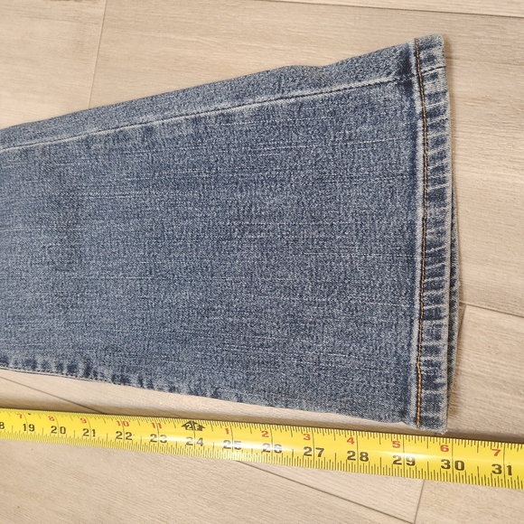 Levi's jeans women's W26 blue 518 Superlow Stretch boot cut flared wide leg boho - Picture 12 of 14